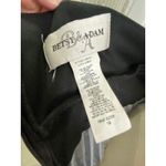 Betsy and Adam Black Silver Ombre Pleated Gown Metallic Empire Waist Dress 14 Photo 2