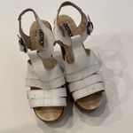Destroy Women’s Wood Platform Heels White Leather Upper Sz 10 Spanish Y2K 90’s Photo 9