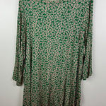 Ellos Curved Hem Tunic Top Size 22/24 Kelly Green Floral Stretch Cottage Boho Size undefined Photo 0