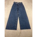 the drop kori jeans wide leg nwt raw hem fray 26 Dark Wash Blue Photo 1