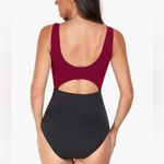 EastElegant Maternity Cutout One Piece Pregnancy Swimsuit Red Black L NWT Size undefined Photo 2