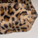 Wild Fable ANIMAL PRINT FURRY TOTE GREAT SIZE LINING HAS ONE ZIP POCKET NWTS Photo 5