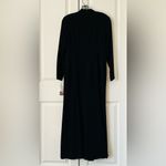 Jones New York NWT Dress Black Long Sleeves Mock Neck SZ 8P Lined Classic Maxi Photo 1