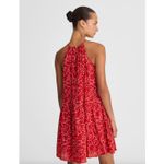 Madewell  Drop Waist Mini Dress Polka Dot Trapeze Relaxed Festival Red XXL NWT Photo 3