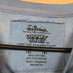 Looney Tunes Six Flags Women’s Tweety Bird Graphic Print Blue Sweatshirt Size M Photo 4