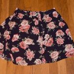 Forever 21 Forever 21Black Floral Black Button Down Skirt Size Small Photo 2