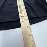 Evereve Shirt Womens XS Black Puff Sleeve Lace Contrast Knit Top Pullover Photo 7