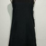 Lulus NWT  X-Small Black Scalloped Halter Dress Photo 0