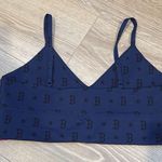 Terez SET  BNwT RED SOX ACTION V-NECK BRA IN MONOGRAM NAVY Large Photo 4