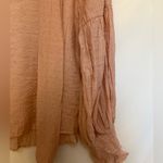 ZARA  Soft Blush Polka Dot‎ Tie Neck Blouse Size Medium Photo 1