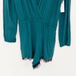 Revolve Lovers + Friends Emerald Green Lace Romper NWT Size Small Photo 3