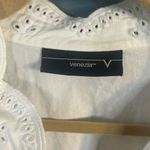 Venezia White Eyelet w/Ruffle Hem Jacket | Size Medium Photo 1