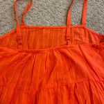 Old Navy Orange Tiered Ruffle Soaghetti Strap Mini Dress Photo 2