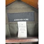 Jones New York Women’s Size 12 Olive Green Skirt & Blazer 100% Silk Set Photo 6