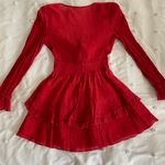 Hello Molly Saints + Secrets Red Ruffle Dress Photo 2