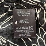 Anthropologie  Maeve Shirt Womens 0 Black White Bird Print Button Up‎ Novelty Photo 6