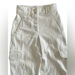 Wilfred Aritzia Free Modern Cargo Pants Off White Button Fly Women’s Size 2 Photo 4