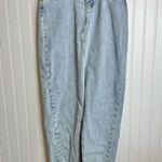 Princess Polly  Light Wash Denim Maxi Skirt Front Slit A31 Photo 4