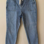 Judy Blue  Pull On Denim Joggers High Waist Drawstring  Jeans Size 11/30 Photo 0