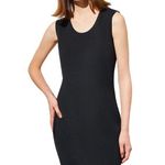 Ming Wang  Plus Black‎ Sleeveless Sheath Knit Dress Size 0X Photo 1