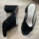 Cole Haan  Gabby Suede Heeled‎ Sandal Black Size 9 Photo 2