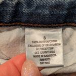 Old Navy  Jean Skirt 8 Denim Blue Faded Ripped Maxi Studded Vintage 2010s Photo 3