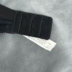 Delicates Vintage Bra 36C Black Lace Unlined Underwire Stretch Satin Sexy Retro Photo 10