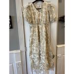 Just Me Cottage Core Peasant Farmhouse Dress Women Small Smocked Modest Traditional Photo 1