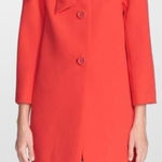 Kate Spade Dorothy Coat In Lollipop Red With Bow Jacket Size Small Photo 0