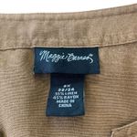 Maggie Barnes Shirt Womens PLUS SIZE 2X brown Linen Jacket Photo 4