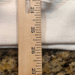 Alfred Dunner  XL Floral Embroidered Polo  White Short Sleeve Textured Sweater Photo 3