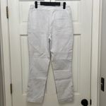 Tribal Pull On Crispy White Skinny Cut Pants w/ Crochet Ankles Photo 7