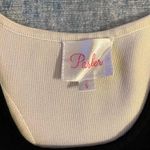 Parker Black Off White Color Block Fit & Flare Cut Out Mini Dress Small Photo 6