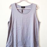 Angel Apparel Tank Top Denim Blue Knit Scoop Neck Sleeveless Top Sz 3X NWT Photo 1