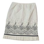 Oscar de la Renta  cream black skirt size 8 Photo 0