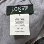 J.Crew 100% Cotton Strapless Eyelet Babydoll Mini Dress Scalloped Pockets Size 0 Photo 6