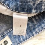 Roxy Light Pink Lace Front Acid Wash High Waisted High Rise Jean Shorts Size 1 Photo 6