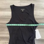 Athleta NWT  Della Dress Ruched Side Black Sleeveless Size M Photo 5