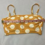 Xhilaration  Mustard and Cream Polka Dot Swim Top women’s size xtra small Photo 2