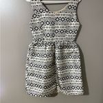 Freeway Apparel Freeway Black and Cream‎ Geometric Dress Photo 1