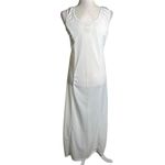 Dressed In White Sleeveless Full Length Bridal Slip M Polyester Lace Trim Size M Photo 4