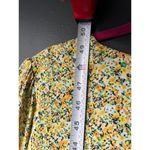 AFRM Long Sleeve Floral Midi Dress with Smocked Waist Yellow Size M Photo 8