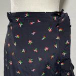 & Other Stories & Other Stories Tropical Floral Print Ruffle Wrap Midi Skirt Navy Multi Size 10 Photo 6