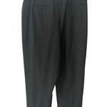 Ellen Tracy Women Belted Black High Waisted Pleated Dress Pants Size 8 Photo 2
