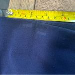 Ralph Lauren Lauren  Navy Pants Women Size 12 Side Zip Straight Flat Front Preppy Photo 5