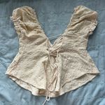 Urban Outfitters Cream Babydoll Top Photo 1