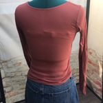 Me to We Women’s Long Sleeve Caged Neckline Jersey Knit Top Photo 5