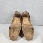 Facade Zena Ankle Boots Womens 10 Brown Leather Gathered Snap Platform Heeled Tan Photo 3