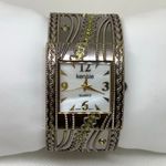 Kensie Women Cuff Bracelet Watch Quartz Gun Metal green rhinestones 30mm running Photo 0