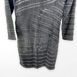 Reiss  Black Striped Long Sleeve Sheath Dress Photo 6